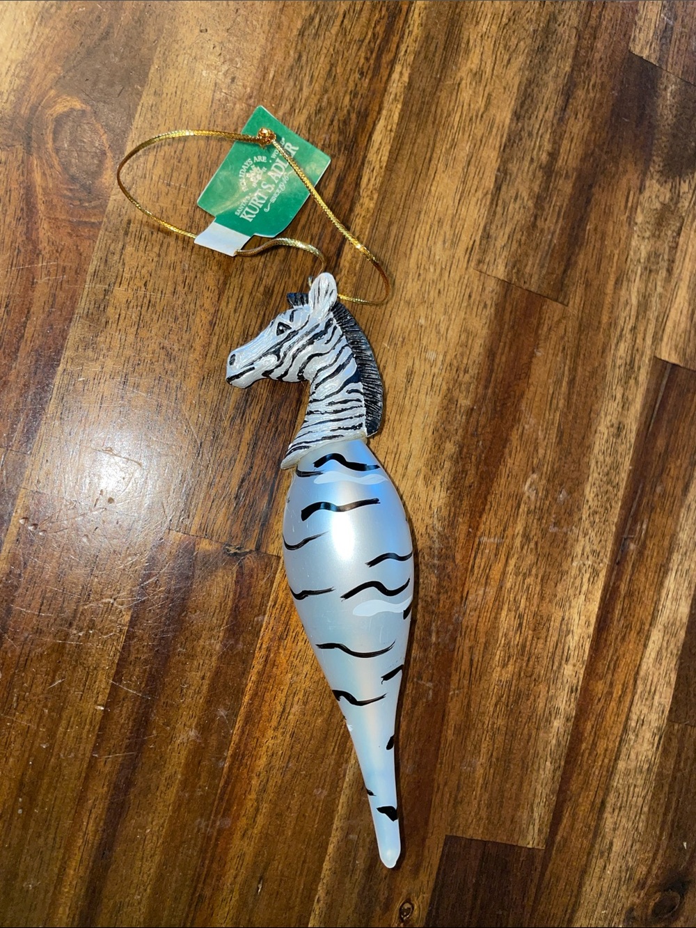 Kurt Adler Zebra Ornament